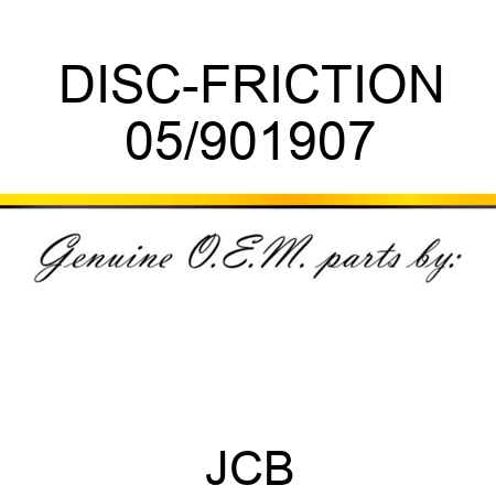 DISC-FRICTION 05/901907