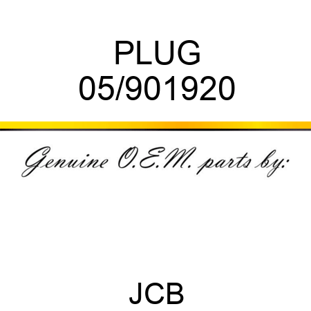 PLUG 05/901920