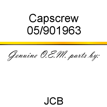 Capscrew 05/901963
