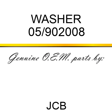 WASHER 05/902008