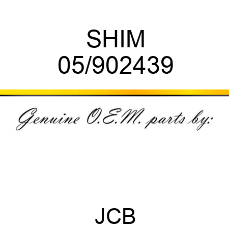 SHIM 05/902439