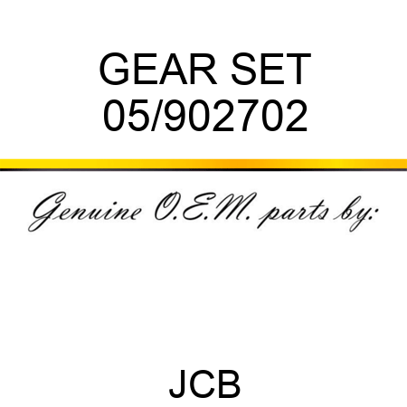 GEAR SET 05/902702