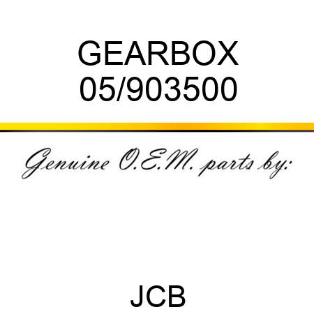 GEARBOX 05/903500