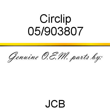 Circlip 05/903807