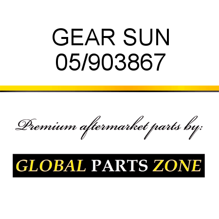 GEAR SUN 05/903867