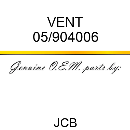 VENT 05/904006