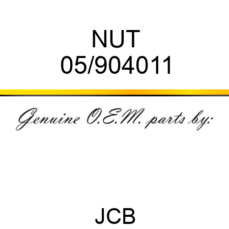 NUT 05/904011