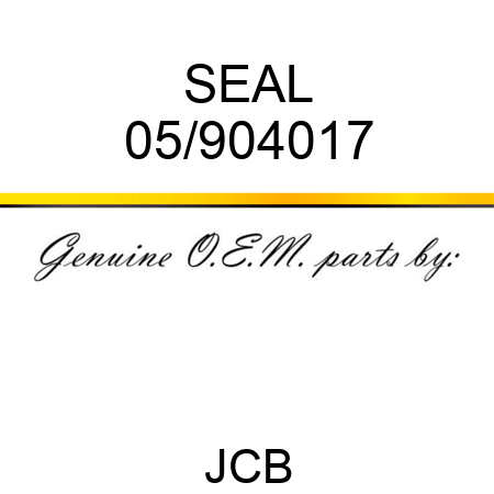SEAL 05/904017