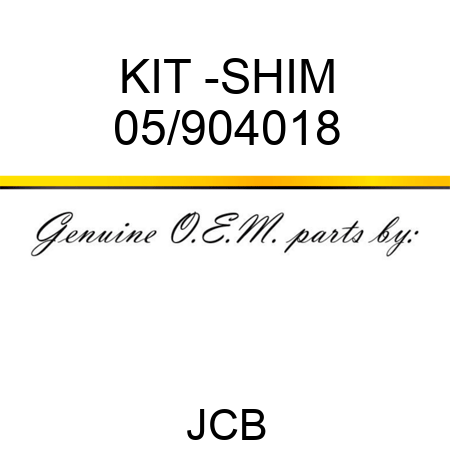 KIT -SHIM 05/904018