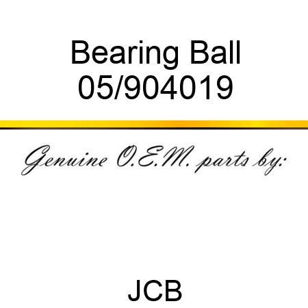 Bearing Ball 05/904019