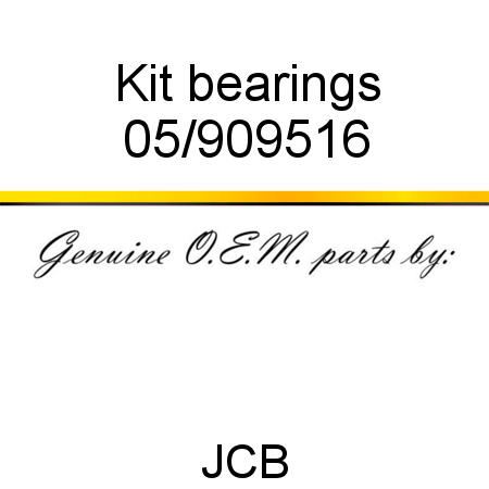 Kit, bearings 05/909516