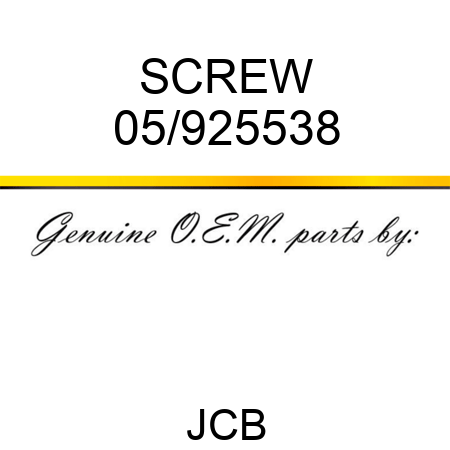 SCREW 05/925538