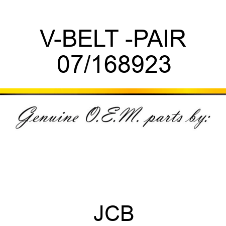 V-BELT -PAIR 07/168923