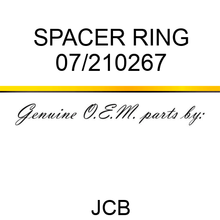 SPACER RING 07/210267