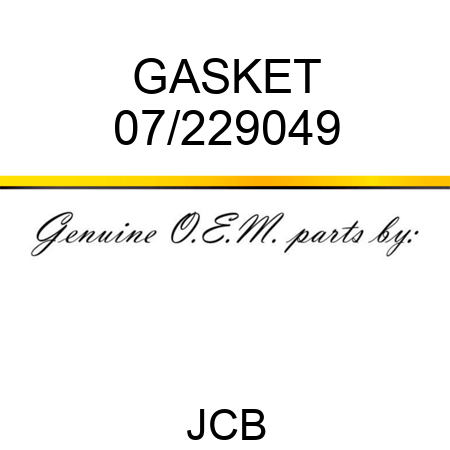 GASKET 07/229049
