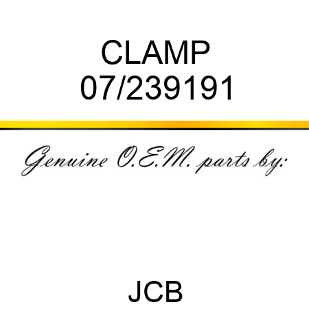 CLAMP 07/239191