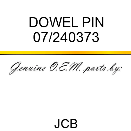 DOWEL PIN 07/240373