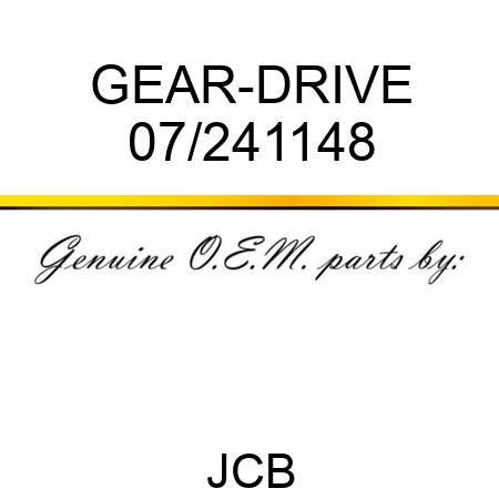 GEAR-DRIVE 07/241148