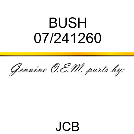 BUSH 07/241260
