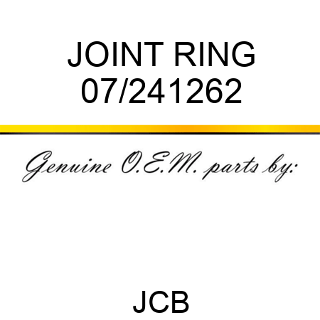 JOINT RING 07/241262
