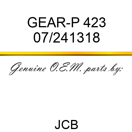GEAR-P 423 07/241318