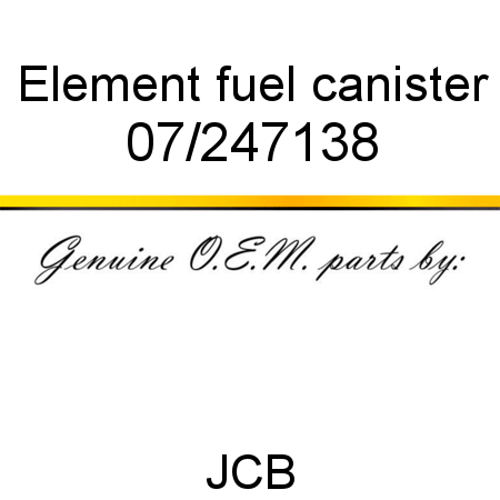 Element, fuel canister 07/247138
