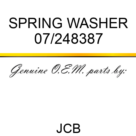 SPRING WASHER 07/248387