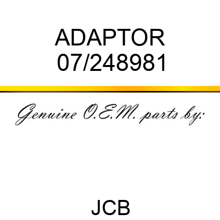 ADAPTOR 07/248981
