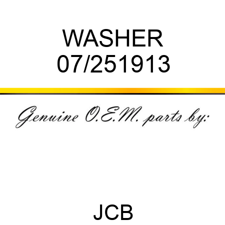 WASHER 07/251913