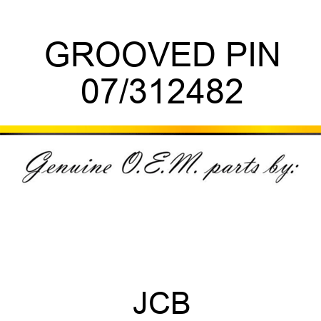 GROOVED PIN 07/312482