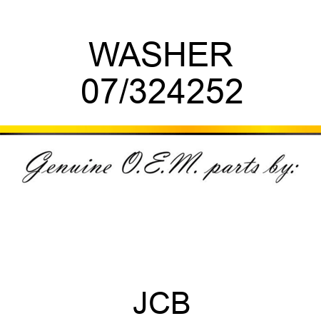 WASHER 07/324252