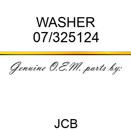 WASHER 07/325124