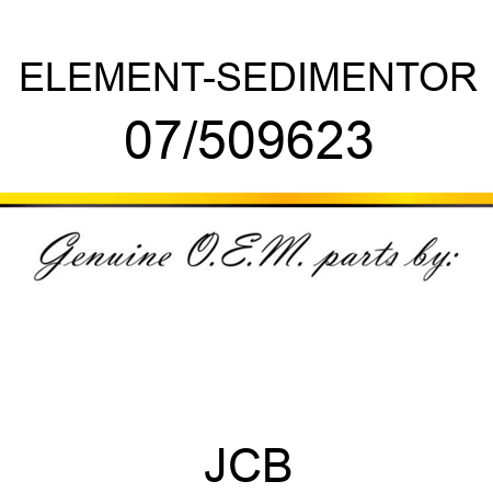 ELEMENT-SEDIMENTOR 07/509623
