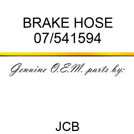 BRAKE HOSE 07/541594