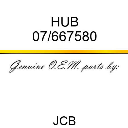 HUB 07/667580
