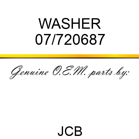 WASHER 07/720687