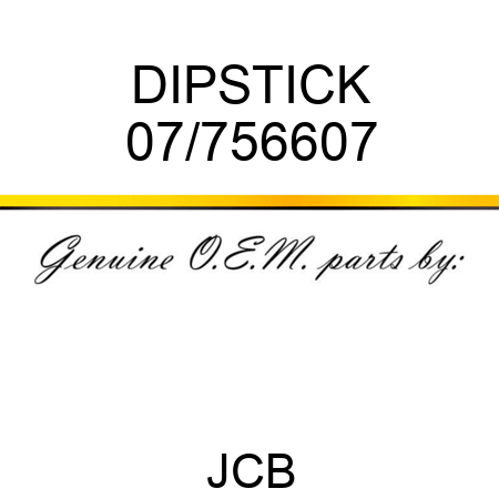 DIPSTICK 07/756607