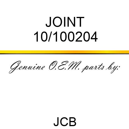 JOINT 10/100204