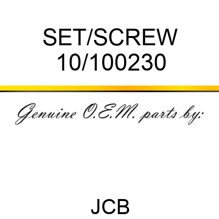 SET/SCREW 10/100230
