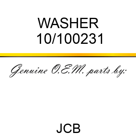 WASHER 10/100231