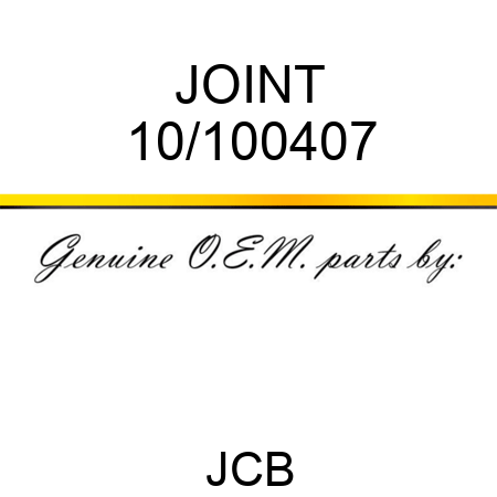 JOINT 10/100407