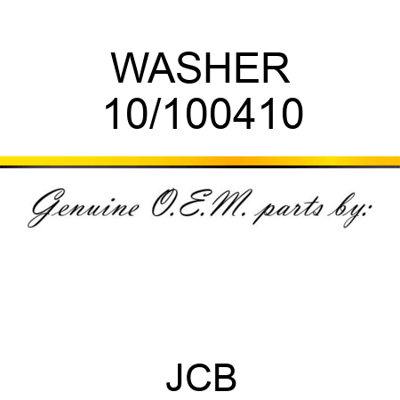 WASHER 10/100410