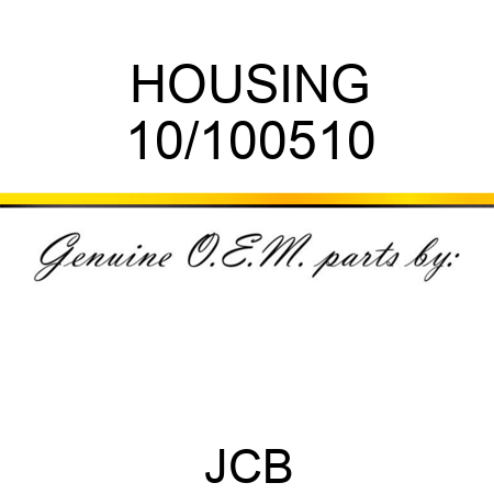 HOUSING 10/100510