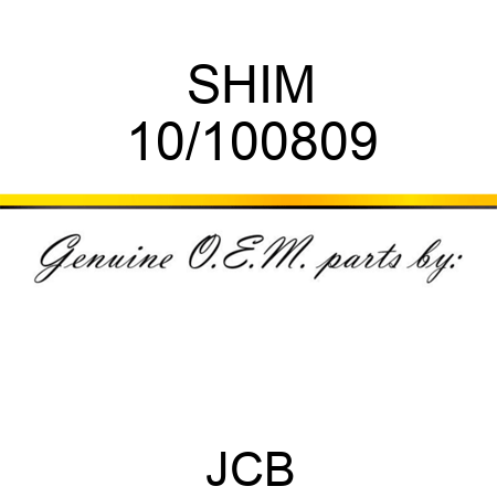 SHIM 10/100809