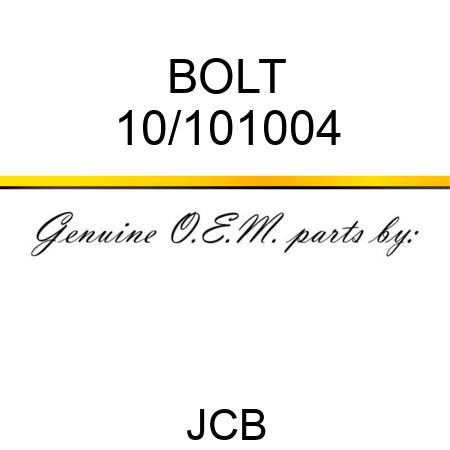 BOLT 10/101004