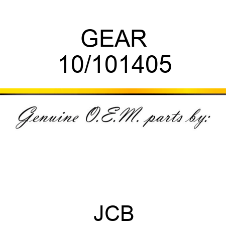 GEAR 10/101405
