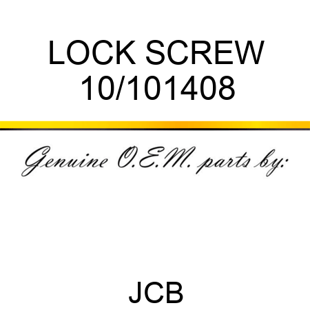 LOCK SCREW 10/101408