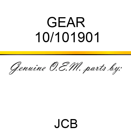 GEAR 10/101901