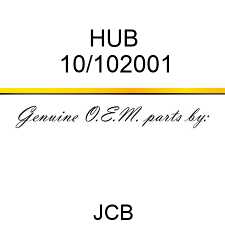 HUB 10/102001