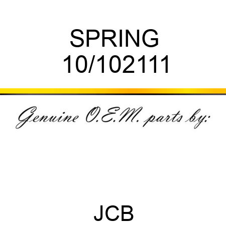 SPRING 10/102111